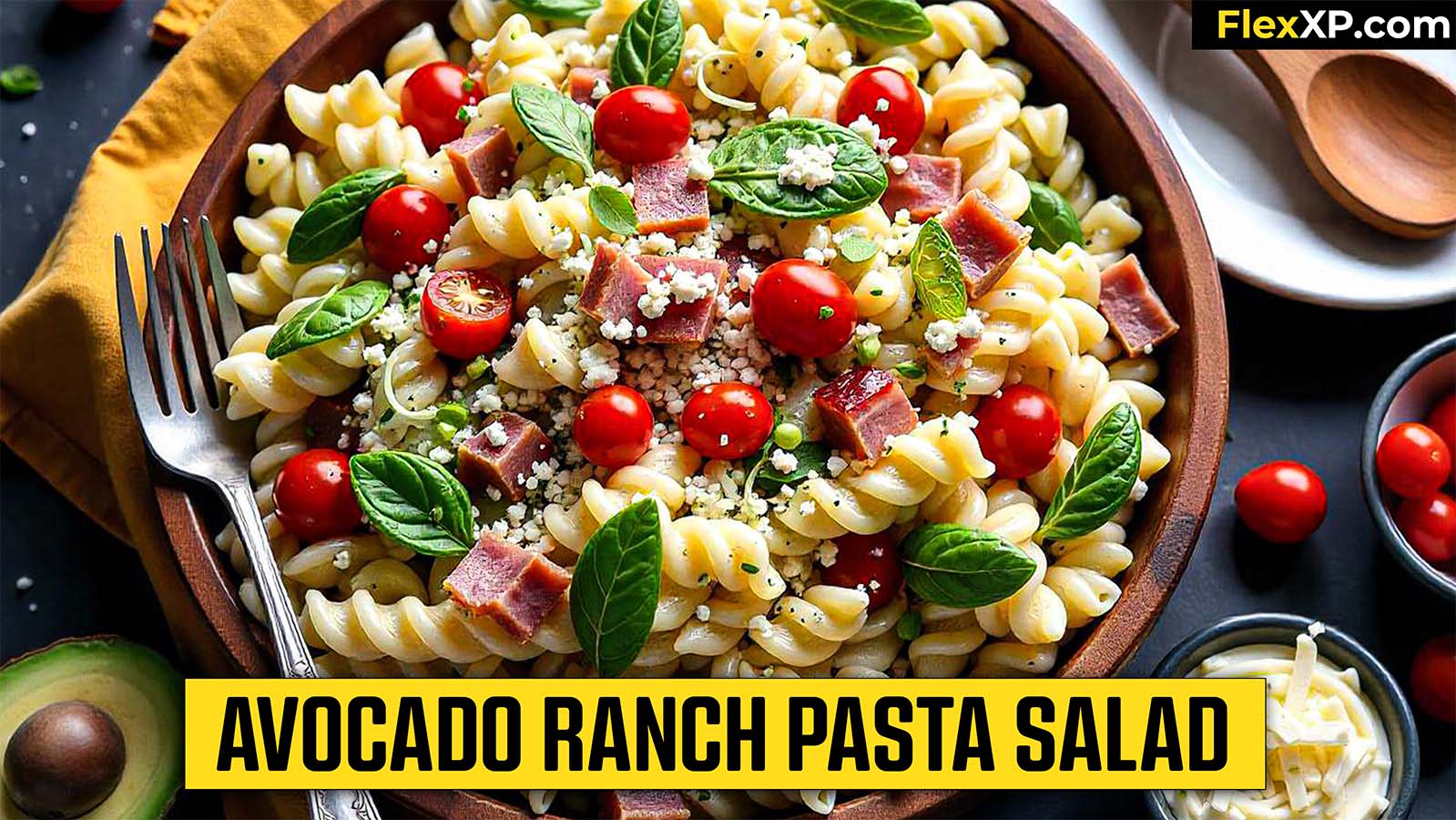 Avocado Ranch Pasta Salad