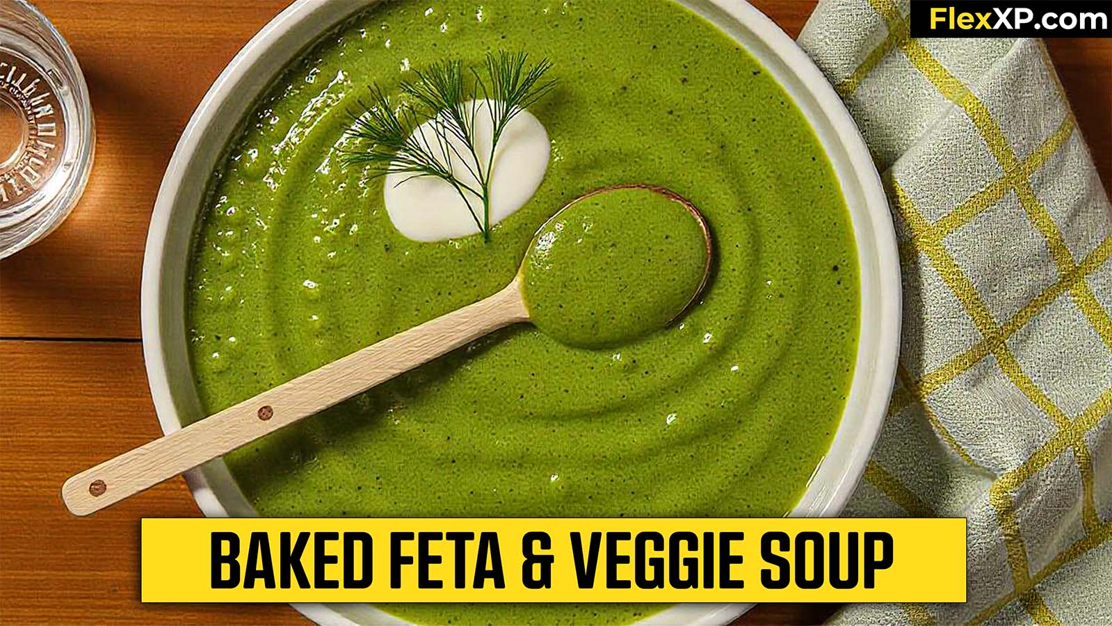 Baked Feta & Veggie Soup