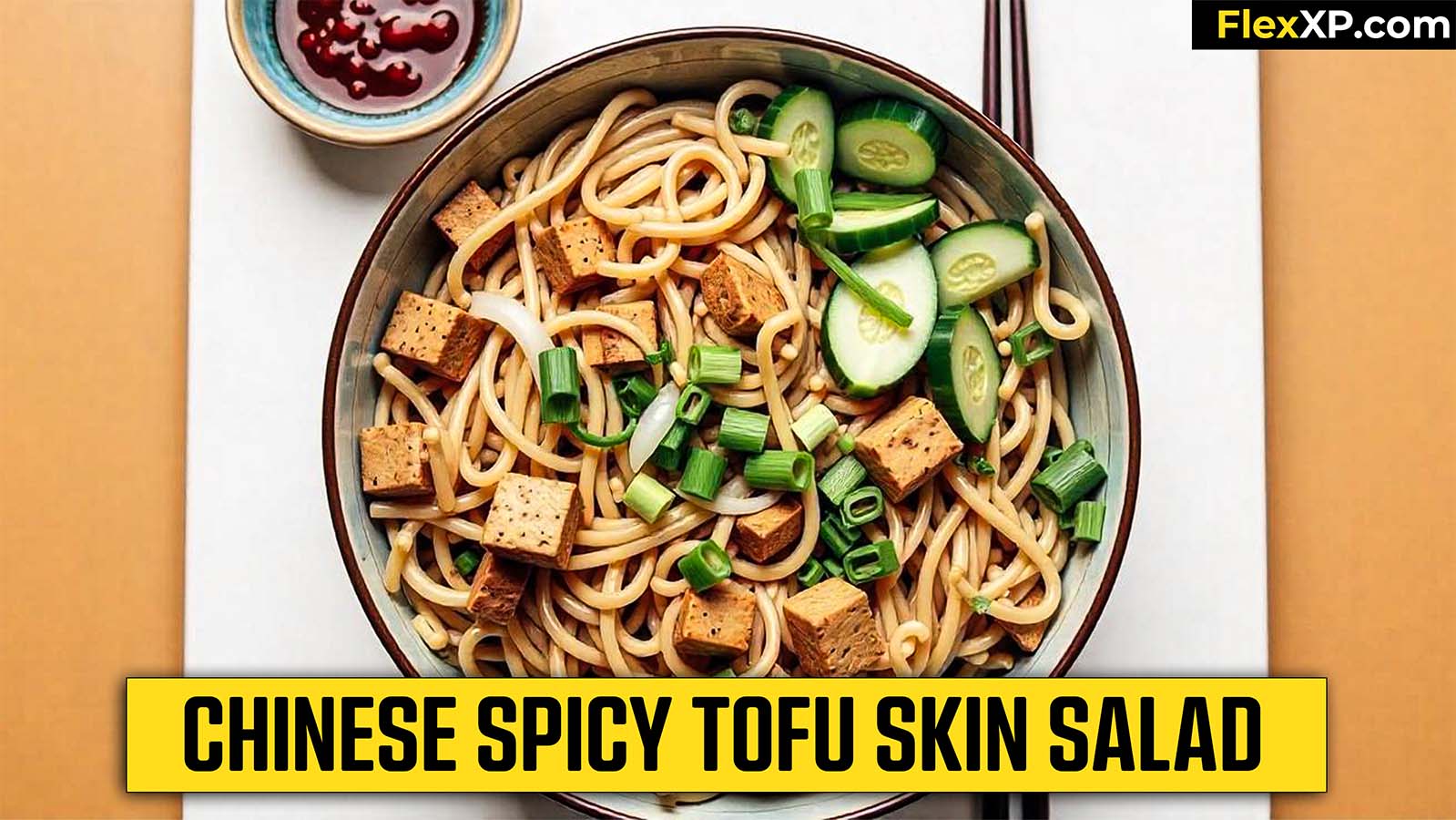 Chinese Spicy Tofu Skin Salad