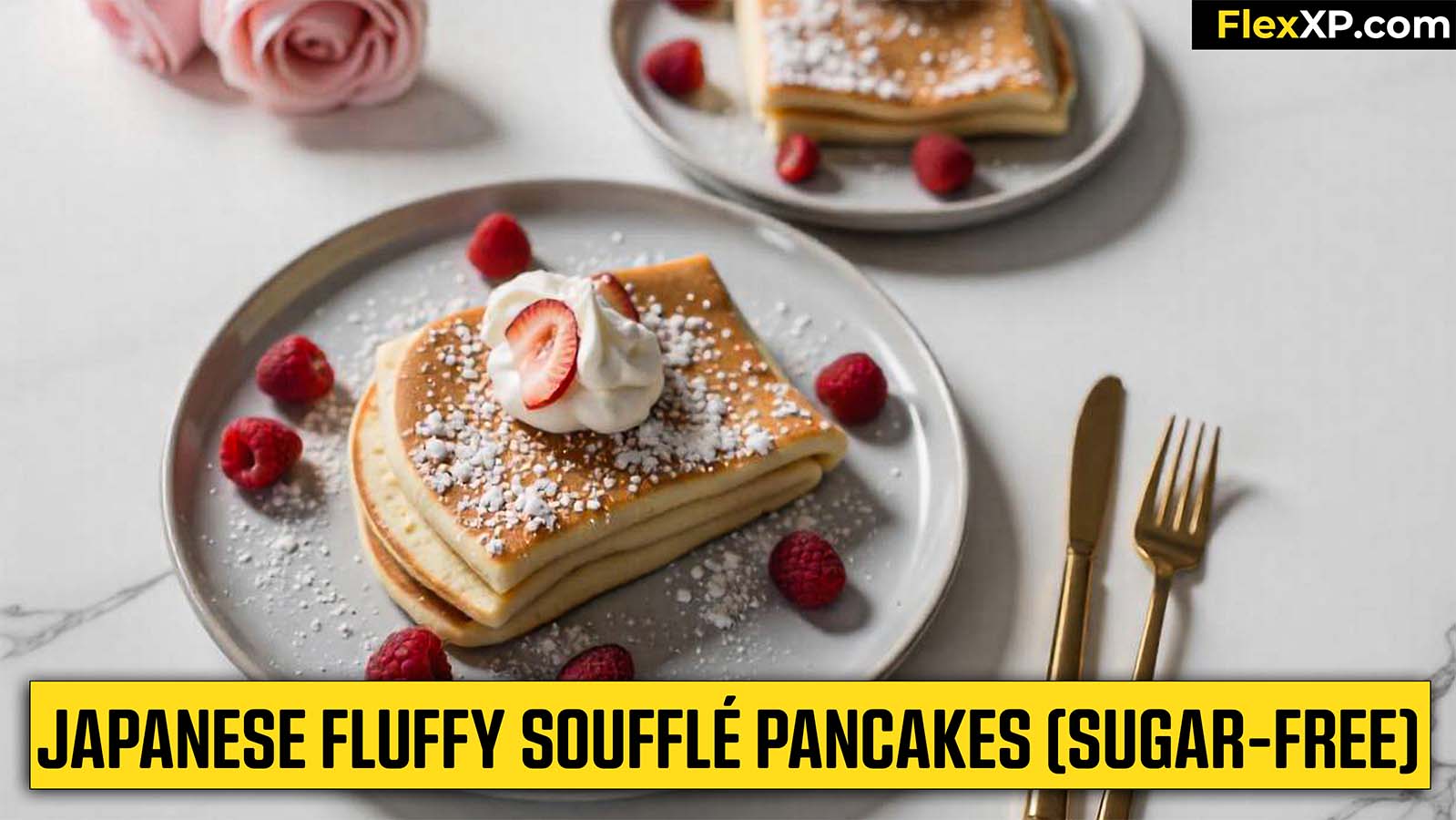 Japanese Fluffy Soufflé Pancakes (Sugar-Free)